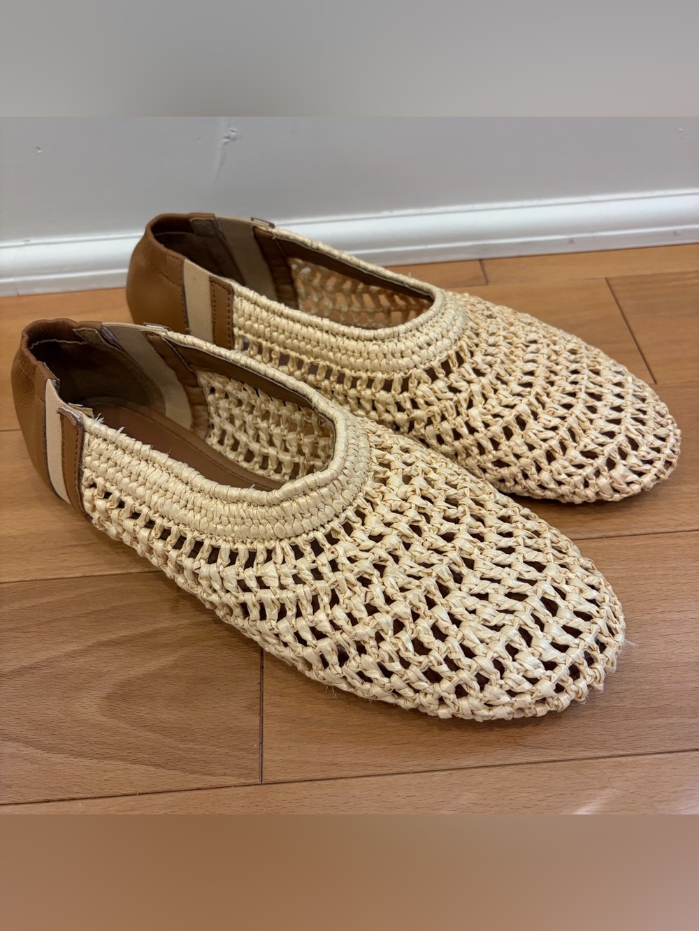 NWT Steve Madden Meela Flats in  Natural Raffia - Picture 6 of 7